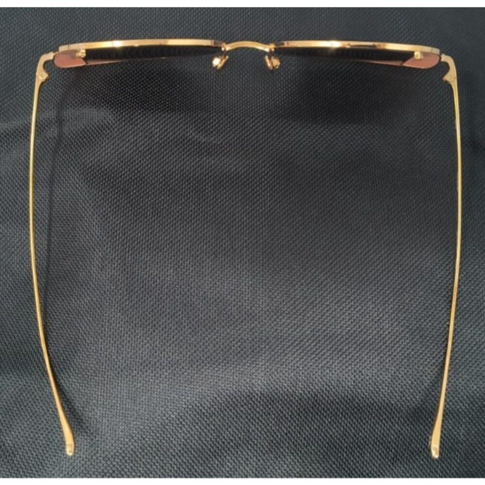 Linda‎ Farrow LFL854/6 Rose Gold Plated Cat Eye Titanium Frame Sunglasses NEW - Picture 7 of 14